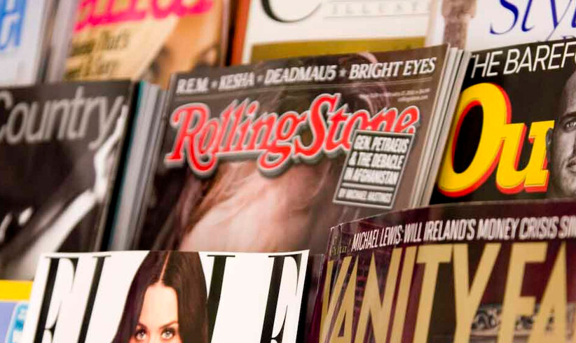 Weiße, männliche Rolling Stone Cover