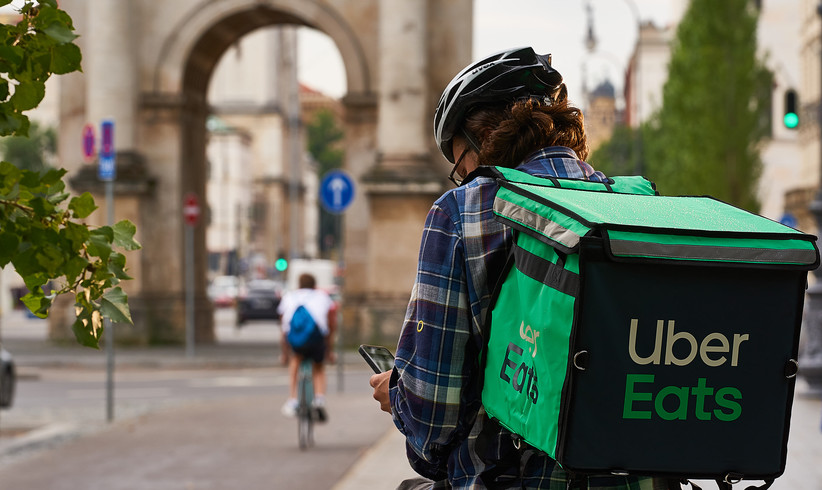 Oans, zwoa, gliefat: Uber Eats