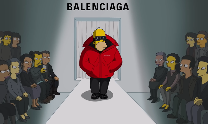 Die Simpsons modeln für Balenciaga