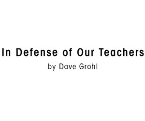 Dave Grohl verteidigt Lehrer*innen