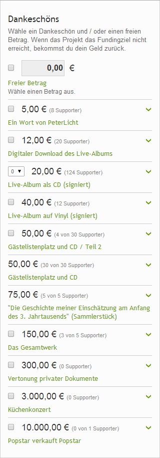 peterlicht dankeschoens
