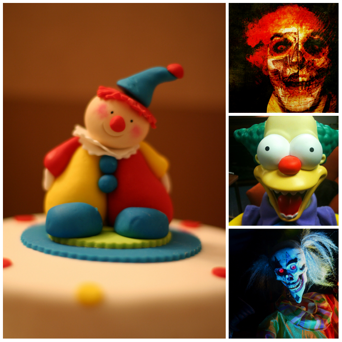 clowns collage